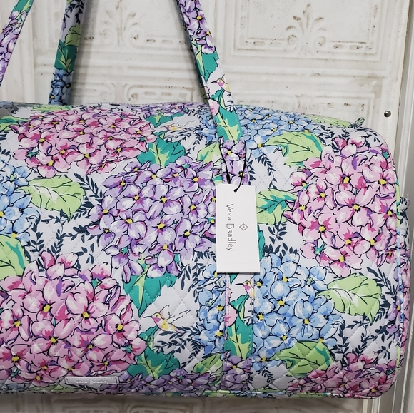 Vera Bradley Bags Vera Bradley Happy Hydrangeas Lg Traveler Duffel